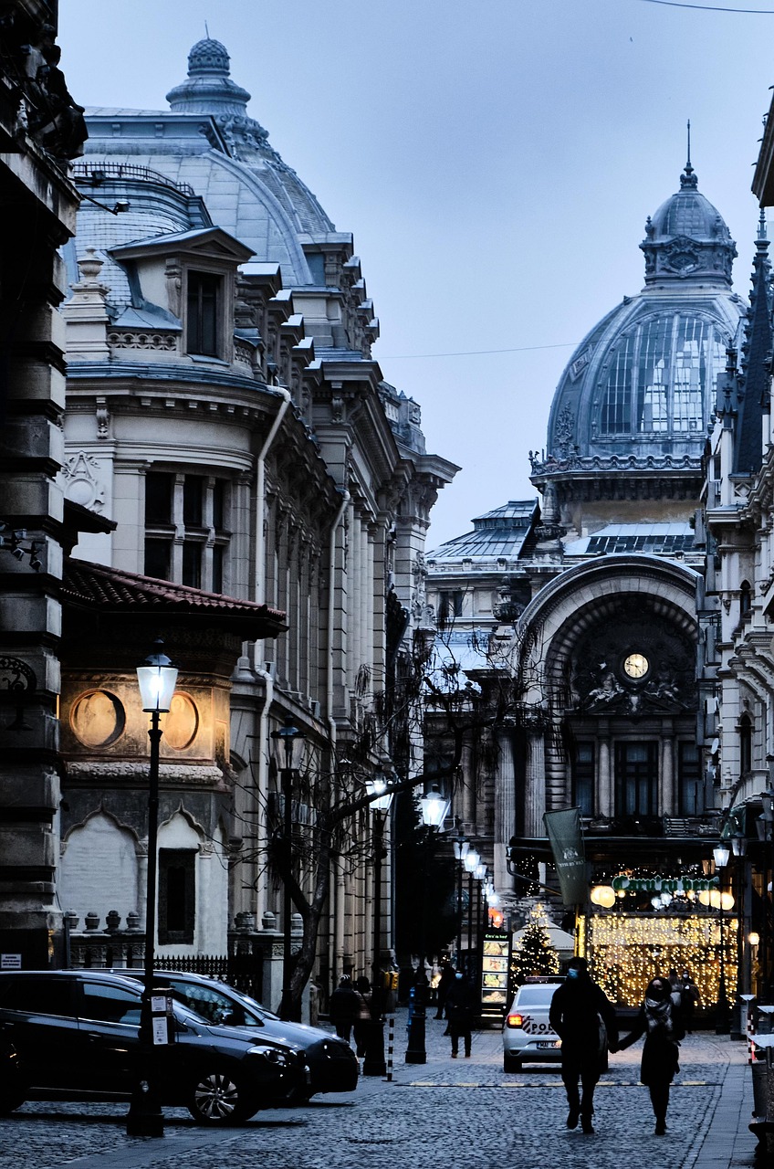 Old Town Bucharest with historic architecture