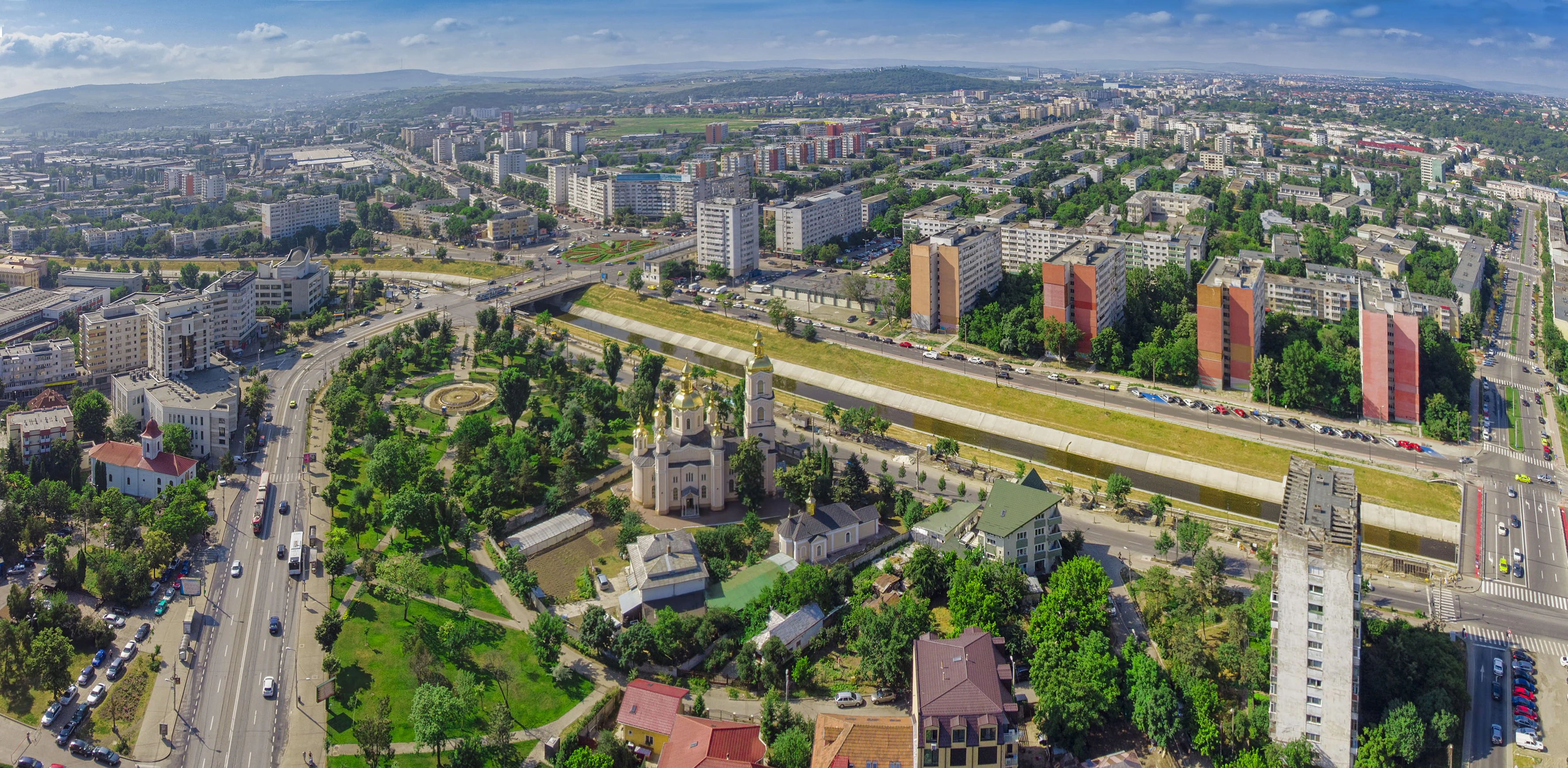 Iași city aerial view